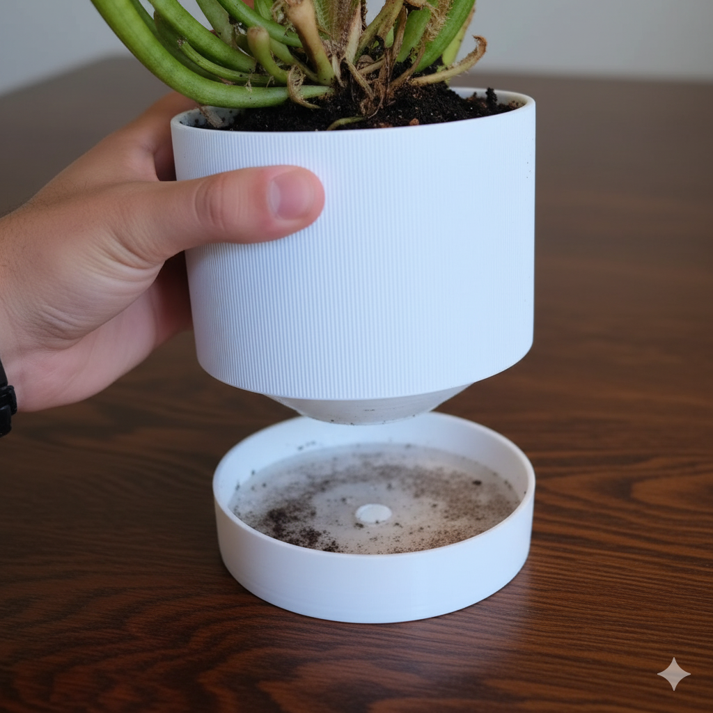 zelf waterende plantenpot