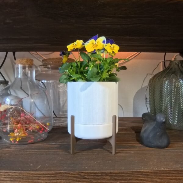 Plantenpot op pootjes met lekbak - Afbeelding 4
